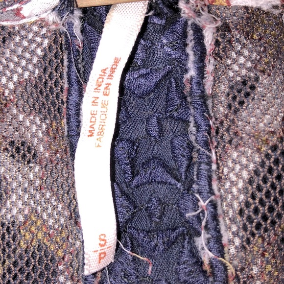 Free People size small floral boho top - Picture 5 of 5